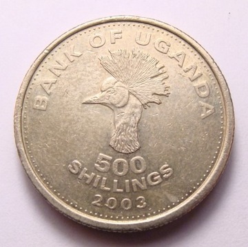 Uganda 500 szyling 2003 r.