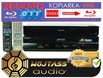 Panasonic VHS + BLU-RAY skopiuj zgraj kasety na BD