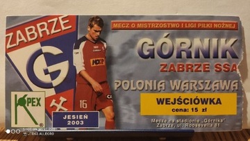 Górnik Zabrze - Polonia Warszawa 2003