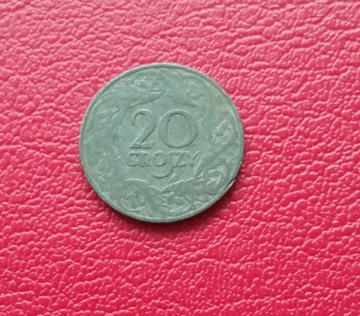 Polska 20 groszy 1923 rok ( cynk)