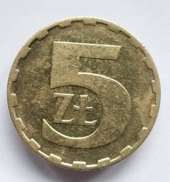5 złoty 1988 w kapslu ładna