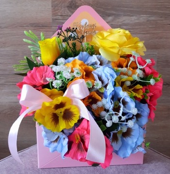 Koperta FlowerBox Kwiaty DZIEŃ MATKI PREZENT 