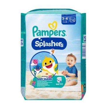 Pampers Splashers 3-4 (6-11 kg) 12 szt. baby shark