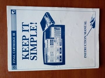 Instrukcja obsługi Cartridge Final III Commodore 
