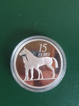 Irlandia 15 Euro KONIE Ag.28g.38mm.