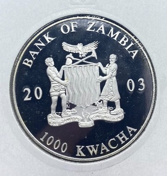 JAN PAWEŁ II - ZAMBIA - 1000 KWACHA 2003