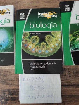 Zestaw 3 książek do nauki biologi 