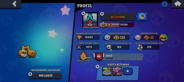 37. Konto Brawl Stars 10k | 41 Postaci | 24 Skinów