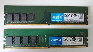 Pamięć ram Crucial DDR4 16GB 2x8 sprawne