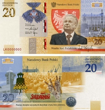 20zł Lech Kaczyński.Warto być Polakiem 2021 (3szt)