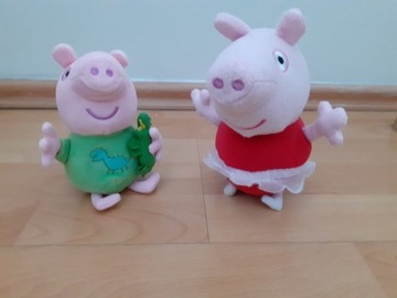 Peppa Pig, maskotki Peppa- baletnica i George