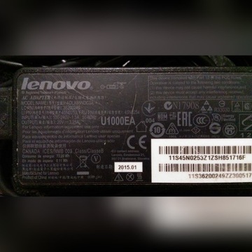 Zasilacz do laptopa Lenovo ADLXNDC3A, 20V, 3,25 A