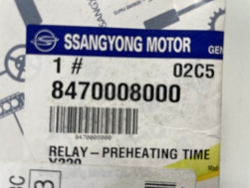 Przekaźnik Świec Żarowych Ssangyong 8470008000