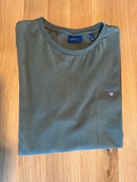 Koszulka t-shirt GANT XL zielona khaki 