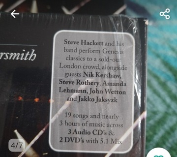 Steve Hackett Live at Hammersmith 3CD 2DVD