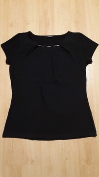 Koszulka damska Orsay, rozmiar L, czarna, zakładki