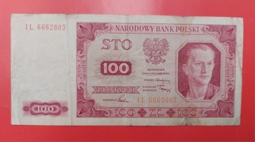 Banknot 100 zł z 1948r, Seria IL