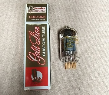 Lampa 12AX7 B759 GENALEX Gold Lion - gold pins