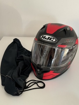 Kask motocyklowy HJC FG 17 czerwono czarny
