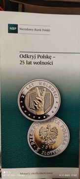 "ODKRYJ POLSKĘ".- *FOLDER* 25-Lat Wolności