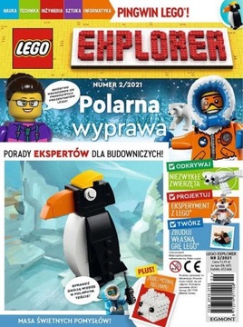 Lego Explorer 2/2021 - nowy, kompletny z polybug