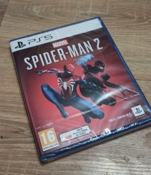 Spider man 2 PS5. Nowy. Folia. 