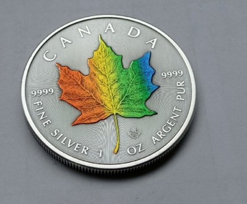 Kanadyjski liść klonowy antique UV Rainbow
