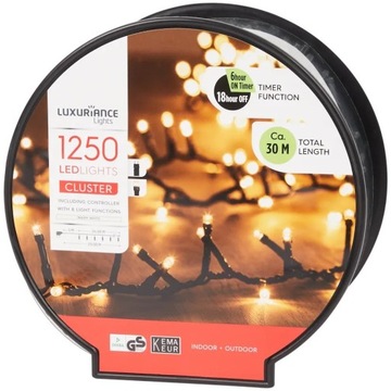 Oświetlenie świąteczne 30M 1250 LED