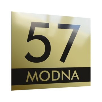 METALOWA tabliczka adresowa numer domu dom 30x25M1