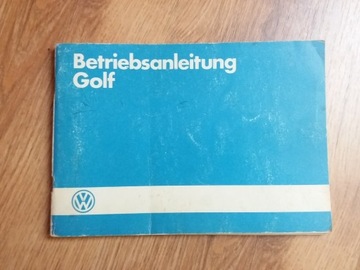 VW GOLF Betriebsanleitung.Instrukcja Obsługi 1984r