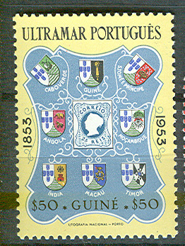 Guinea Port.  0,50 E Dzień znaczka 1953   **