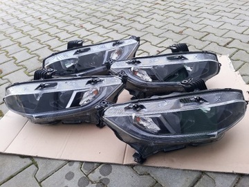 HONDA CIVIC X LAMPA LEWY PRZÓD ORYGINAŁ CIEMNA USA