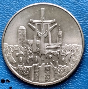 10000 zł  z 1990 r. Solidarność. 