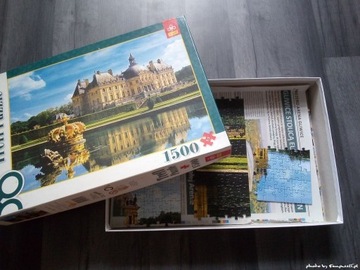 Puzzle Vaux-le-Vicomte Castle 1500 Trefl kompletne