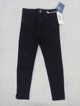 MANGO Dżinsy skinny z rozdarciami r. 122cm TANIO!