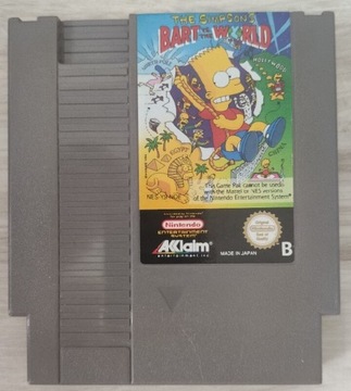 The Simpsons Bart vs World Nintendo NES PAL Unikat