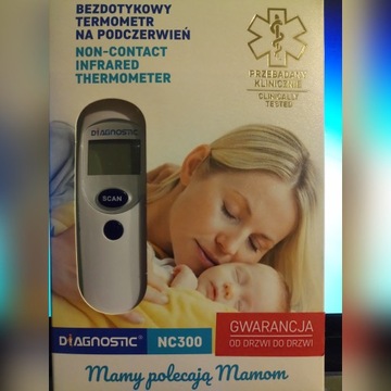 Bezdotykowy termometr medyczny diagnostic POLSKA