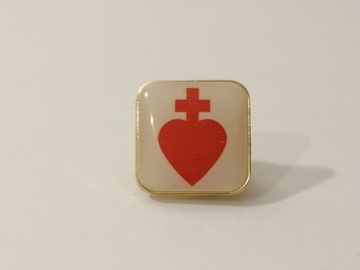 Przypinka - SERCE WANDEJSKIE - pins 3D 1,5X1,5 cm