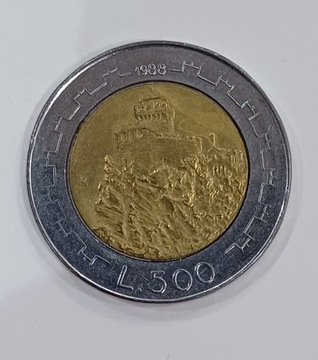 San Marino - 500 lira - 1988r. 