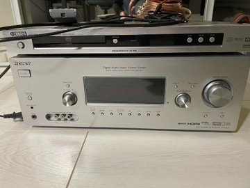 Amplituner Sony STD GD710 z kolumnami i pilotem