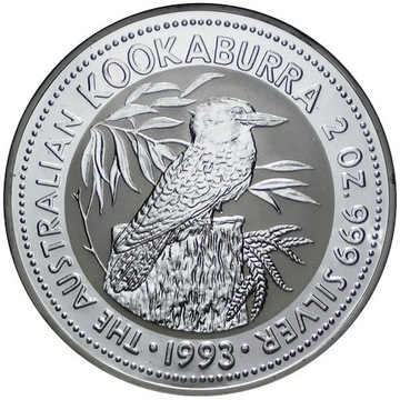 KOOKABURRA 1993 AUSTRALIA 2$ 2oz.