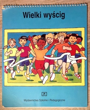 Wielki wyścig i Ogladam TV książka do nauki czytan