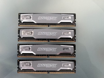 4 x Pamięć RAM Crucial DDR4 4 GB 2400