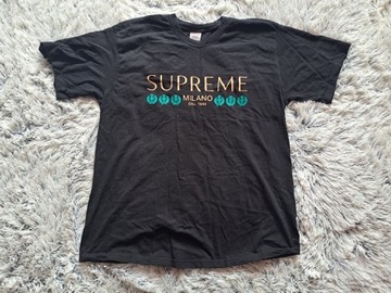 Supreme koszulka t-shirt L męska czarna 