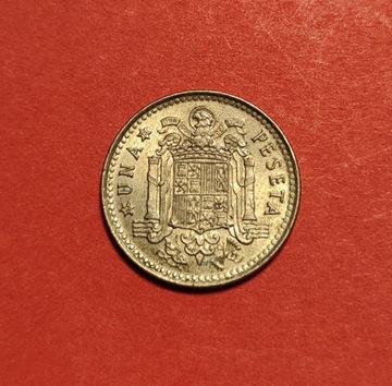 Moneta 1 peseta 1975, Hiszpania