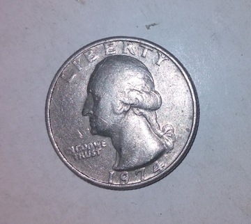 Moneta Quarter Dollar USA 1974