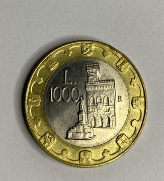 San Marino 1000 Lirów 1997