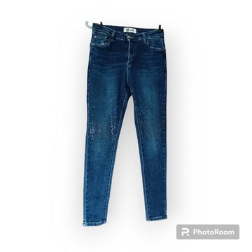Rewelacyjne jeansy M SARA cyrkonie r. 28(M) nowe