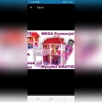 Duzy domek dla lalek mega Promocja 