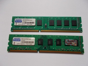 Pamięć RAM Goodram DDR3 2x4GB = 8GB